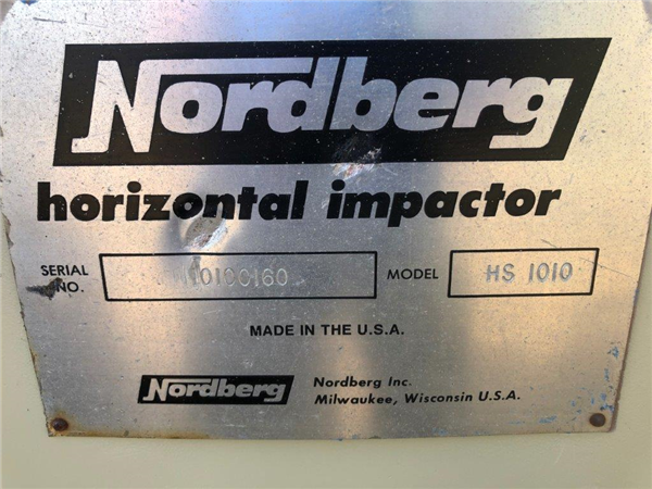 Nordberg Portable Impact Crushing Plant With Model Hs 1010 Horizontal Impactor, Screen And Underconveyor)
